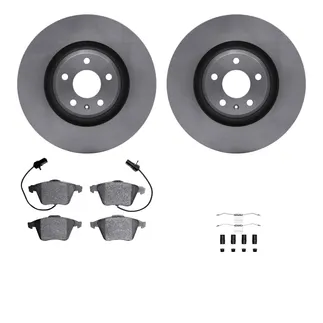 R1 Concepts WFWH1-73052 E- Line Series Brake Rotor W/ Ceramic Brake Pads & Hdw